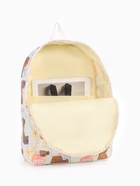 Рюкзак школьный на молнии, с карманом, с принтом, размер 30×12×43 см, белый/розовый - Фото 11