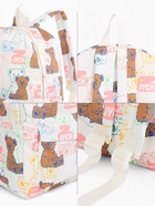 Рюкзак школьный на молнии, с карманом, с принтом, размер 30×12×43 см, белый/розовый - Фото 6