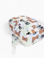 Рюкзак школьный на молнии, с карманом, с принтом, размер 30×12×43 см, белый/чёрный - Фото 10