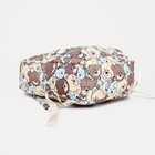 Рюкзак школьный на молнии из текстиля, наружный карман, цвет бежевый - фото 22354778