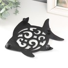 Фигурка чугун, подставка под горячее «Рыбка в узорах», 19×16.5 см - Фото 3