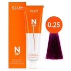 Крем-краска для волос перманентная Ollin Professional N-Joy, тон 0/25, фиолетово-махагоновый (розовый), 100 мл - фото 301647707
