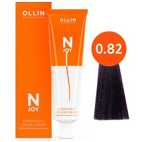 Крем-краска для волос перманентная Ollin Professional N-Joy, тон 0/82, сине-фиолетовый, 100 мл