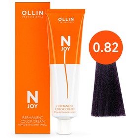 Крем-краска для волос перманентная Ollin Professional N-Joy, тон 0/82, сине-фиолетовый, 100 мл 9814362