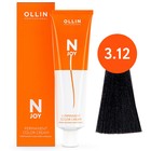 Крем-краска для волос перманентная Ollin Professional N-Joy, тон 3/12, тёмный шатен пепельно-фиолетовый, 100 мл - фото 301647728