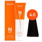 Крем-краска для волос перманентная Ollin Professional N-Joy, тон 4/0, шатен, 100 мл - фото 301647735