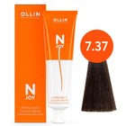 Крем-краска для волос перманентная Ollin Professional N-Joy, тон 7/37, русый, золотисто-коричневый, 100 мл 9814390 - фото 312658175