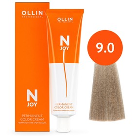 Крем-краска для волос перманентная Ollin Professional N-Joy, тон 9/0, блондин, 100 мл