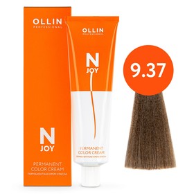 Крем-краска для волос перманентная Ollin Professional N-Joy, тон 9/37, блондин золотисто-коричневый, 100 мл 9814409