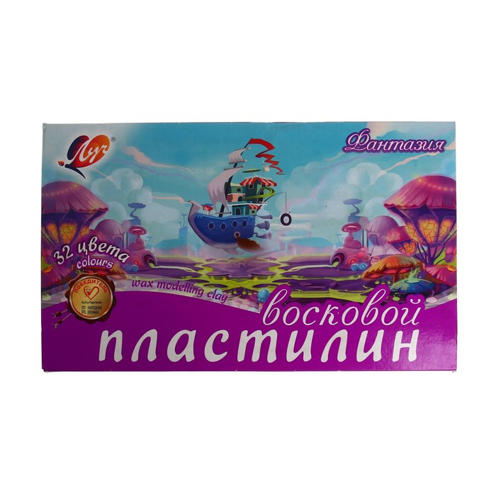 УЦЕНКА Пластилин мягкий (восковой), 32 цвета, 475 г, "Фантазия", МИКС - Фото 1