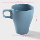 Кружка Доляна Coffee break, 280 мл, керамика, голубая - Фото 2