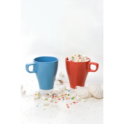 Кружка Доляна Coffee break, 280 мл, керамика, голубая