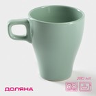 Кружка Доляна Coffee break, 280 мл, керамика, бирюзовая - Фото 1