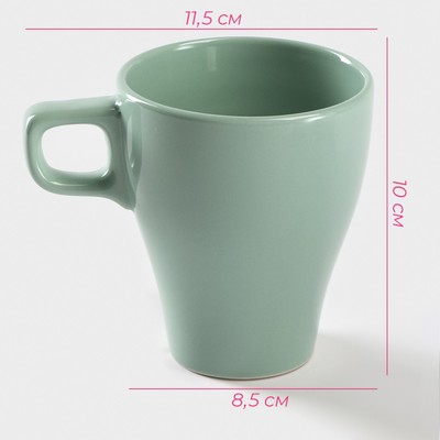 Кружка Доляна Coffee break, 280 мл, керамика, бирюзовая