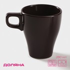 Кружка Доляна Coffee break, 280 мл, керамика, бордовая - Фото 1