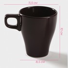 Кружка Доляна Coffee break, 280 мл, керамика, бордовая - Фото 2