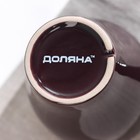 Кружка керамическая Доляна Coffee break, 280 мл, цвет бордовый - Фото 3