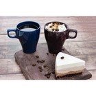 Кружка Доляна Coffee break, 280 мл, керамика, синяя - Фото 4