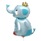 Шар фольгированный 39" «Слон в короне» - фото 319601851