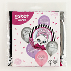 Букет из шаров «С днём Рождения, доченька», латекс, фольга, набор 6 шт. - фото 24427286