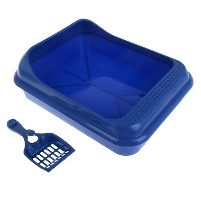 Туалет и совок "Верный друг" 45,5 х 35,5 х 15 см микс цветов