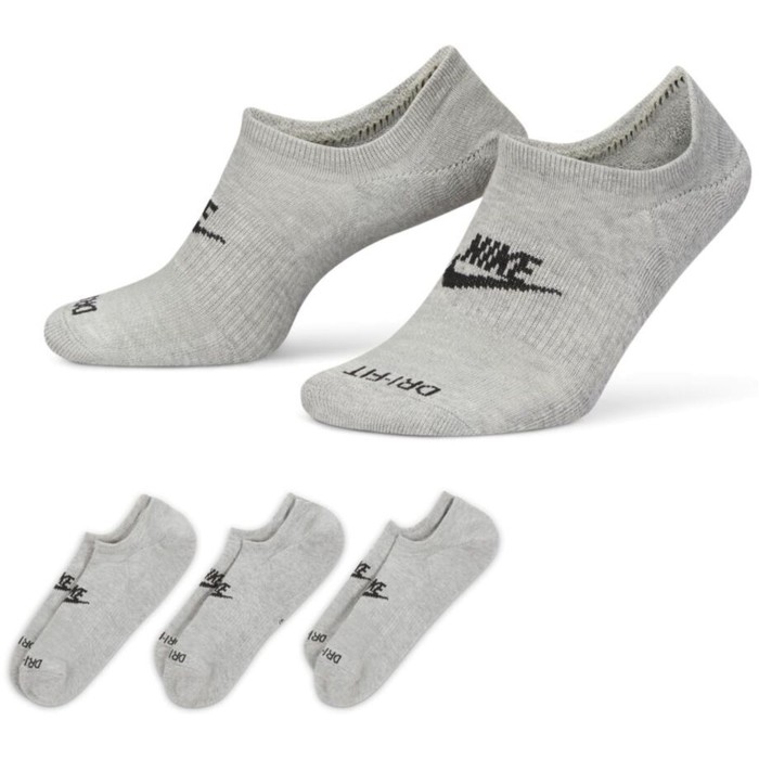 Носки унисекс 3 пары Nike Everyday Plus Cushioned Footie Socks 3P, размер 41-45 RUS