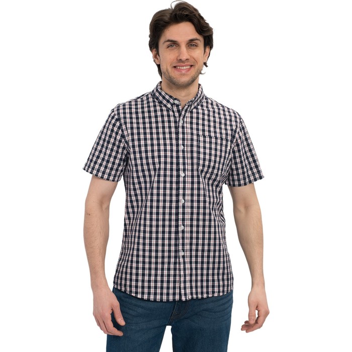 Рубашка мужская Lee Cooper Short Sleeve Check Shirt, размер 46 RUS