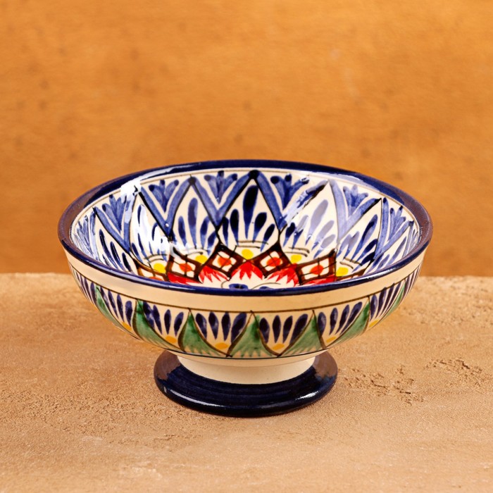 Конфетница узбекская Риштанская Керамика, 12×6 см, МИКС - Фото 1