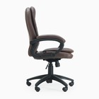Кресло руководителя Клик мебель 6066, коричневое - Фото 3