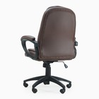 Кресло руководителя Клик мебель 6066, коричневое - Фото 4