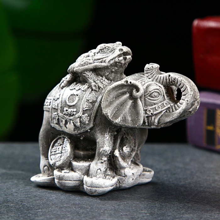 Фигура "Слон на деньгах" под камень, 7,5х4,5х6см - Фото 1