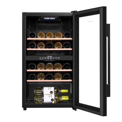 Винный шкаф MAUNFELD MFWC-85D28, 4 полки, 80 л, 28 бутылок