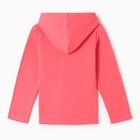 Толстовка для девочек, цвет коралловый, рост 110 см - фото 24292034