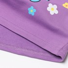 Толстовка для девочек, цвет сиреневый, рост 110 см - фото 22355850