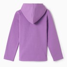Толстовка для девочек, цвет сиреневый, рост 110 см - фото 22355851