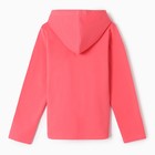 Толстовка для девочек, цвет коралловый, рост 134 см - фото 22355875