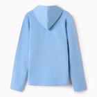 Толстовка для девочек, цвет голубой , рост 158 см - фото 22672860