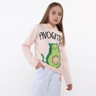 Толстовка для девочек, цвет бежевый , рост 152 см 9781895