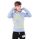 Толстовка для мальчиков, цвет серый, рост 146 см - фото 22621872