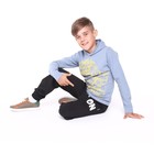 Толстовка для мальчиков, цвет серый, рост 158 см - фото 22621888