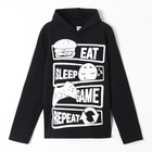 Толстовка для мальчиков, цвет чёрный, рост 152 см - фото 25275695