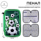 Пенал школьный, 2 секции, 12.5×20.5×4 см «Гол» - Фото 1