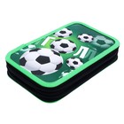 Пенал школьный, 2 секции, 12.5×20.5×4 см «Гол» - Фото 3