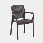 Кресло "Rodos" 55 х 59 х 82 см, коричневое - фото 10642775
