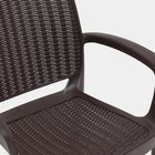 Кресло "Rodos" 55 х 59 х 82 см, коричневое - Фото 2