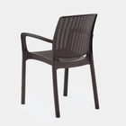 Кресло "Rodos" 55 х 59 х 82 см, коричневое - Фото 4