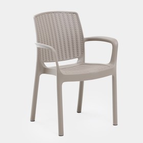Кресло "Rodos" 55 х 59 х 82 см, серо-коричневый