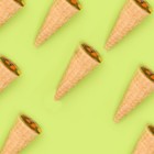 Вафельный рожок Minicco Cornet Hazelnut молочный шоколад Орех, 25 г (комплект 5 шт) - фото 22356263