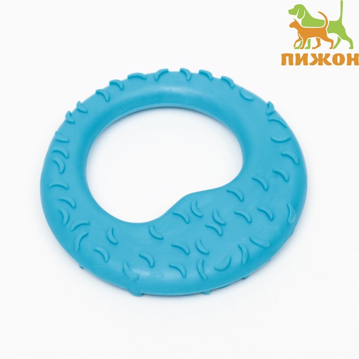 Жевательная игрушка для собак «Гиря», 8 см, голубая