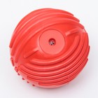 Мяч рифленый "Суперпес", TPR, 6,5 см, красный - Фото 3